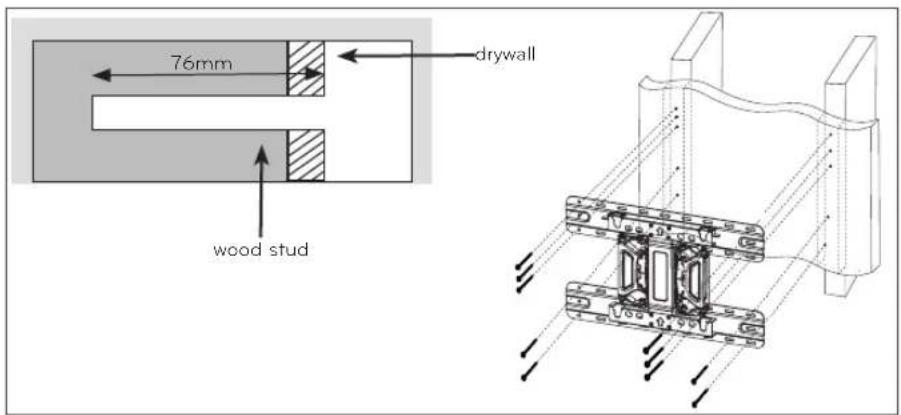 LG LSW420BX - How to install the wall mount - 2