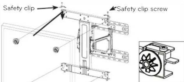 LG LSW420BX - How to assemble the wall mount support and display - 1