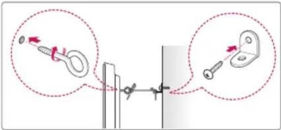LG 32LY761H - Securing the TV to a Wall - 2
