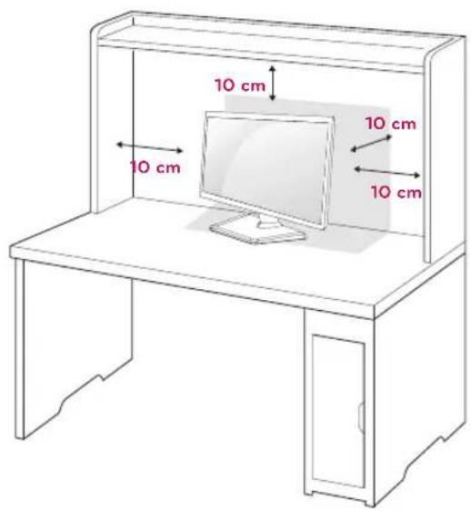 LG 24EB23TM-W - Mounting on a table - 1