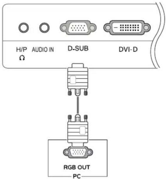 LG 24EB23TM-W - D-SUB connection - 1