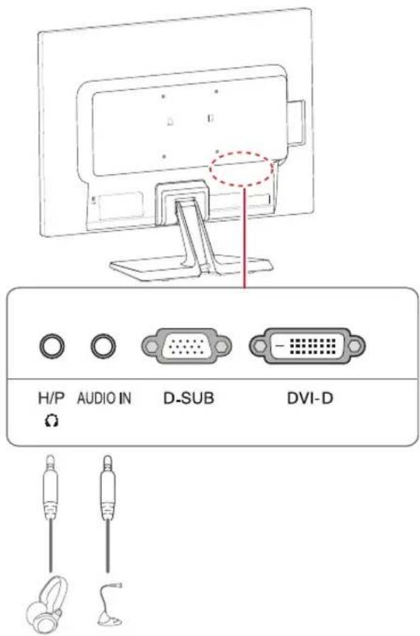 LG 24EB23TM-W - Peripheral device connection - 1