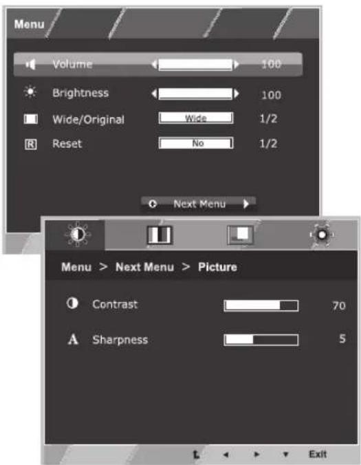 LG 24EB23TM-W - Menu Settings - 1