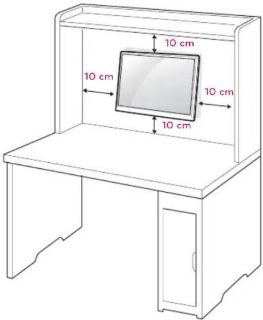 LG 24EB23TM-W - Mounting on a wall - 1
