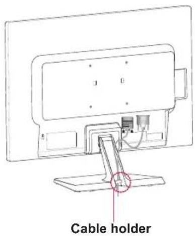 LG 24EB23TM-W - Using the cable holder - 1
