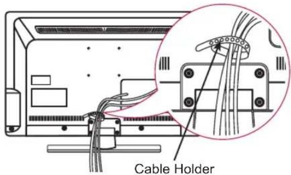 LG 22LJ620H - Tidying cables - 1