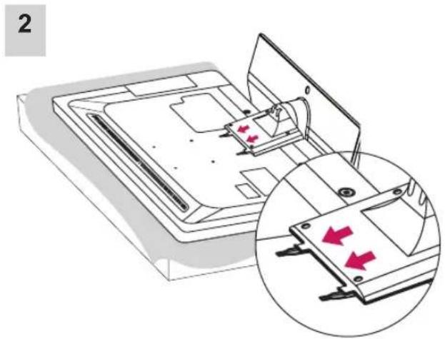 LG 22LJ620H - Attaching the stand - 3