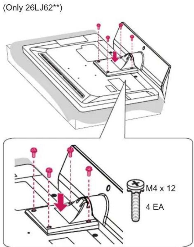 LG 22LJ620H - Attaching the stand - 4