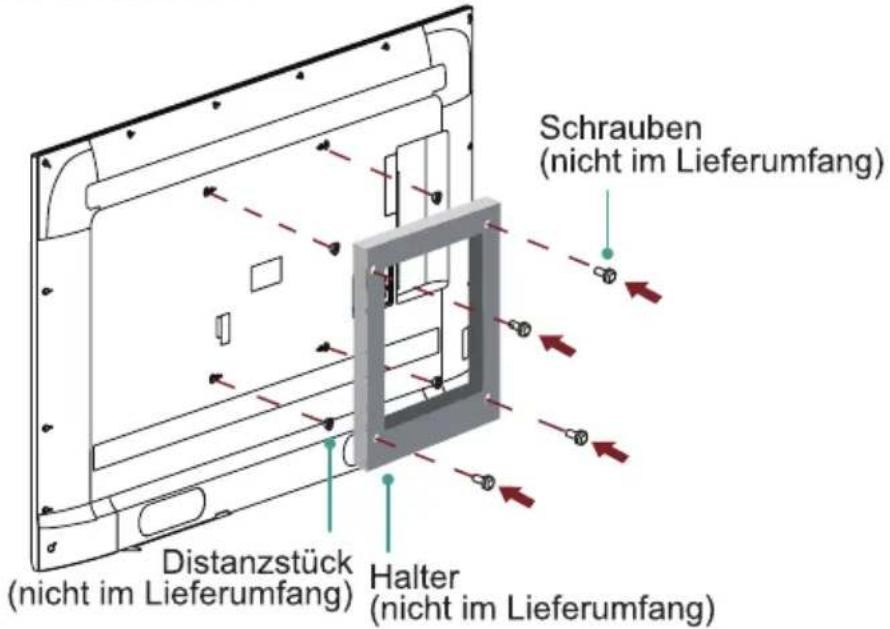 HISENSE H60NEC5605 - Installation der Wandhalterung (nicht enthalten) - 1