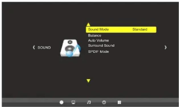 Swedx SM-50K1 - Menu > Sound - 1