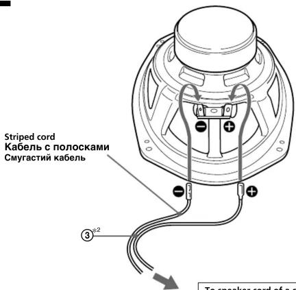Striped cord Кабель с полосками Смугастий кабель ③*2 To speaker cord of a c