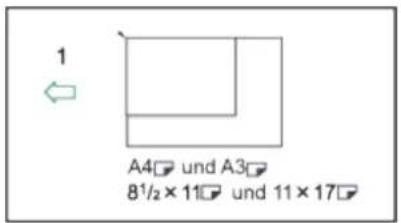1 A4 und A3 8½ × 11 und 11 × 17
