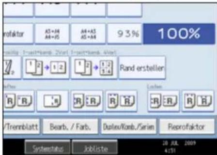 profaktor AS+J4 AS+JS A4+AS AS+AA 9.3% 100% Rand erstellen Systemstatus Jobliste 20 JUL 2009 4:51