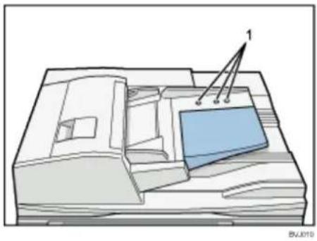 RICOH Aficio MP C7501SP - Platzieren von Vorlagen in den automatischen Vorlageneinzug - 1