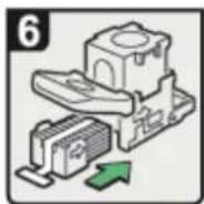 RICOH Aficio MP C7501SP - Nachfüllen von Heftklammern im Finisher SR4040 (Sattelstich) - 6