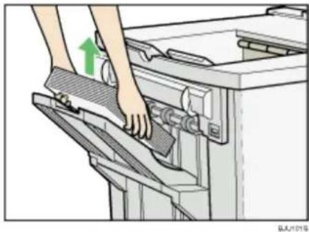 RICOH Aficio MP C7501SP - Unterbrechen des Kopiervorgangs bei Verwendung des Finishers SR5000 - 2