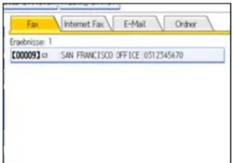 Ergebnisse: 1 [00009] SAN FRANCISCO OFFICE 0312345670