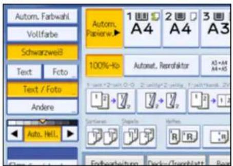Autom. Farbwahl Vollfarbe Schwarzweiß Text Fcto Text / Foto Andere Autom. Papierw.► 1 A4 2 A4 3 A3 100%-Kb Automat, Reindaktor A3+A4 A4+K5 1 2 3 4 5 6 7 8 9 10 11 12 13 14 15 16 17 18 19 20 21 22 23 24 25 26 27 28 29 30 31 32 33 34 35 36 37 38 39 40 41 42 43 44 45 46 47 48 49 50 51 52 53 54 55 56 57 58 59 60 Auto. Hell.► Endbardeitung Deck/Greenblatt Back