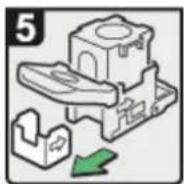 RICOH Aficio MP C7501SP - Nachfüllen von Heftklammern im Finisher SR4040 (Sattelstich) - 5
