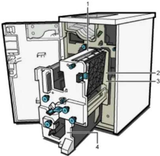 RICOH Aficio MP C7501SP - Positionen der Hinweise WARNUNG und VORSICHT - 9