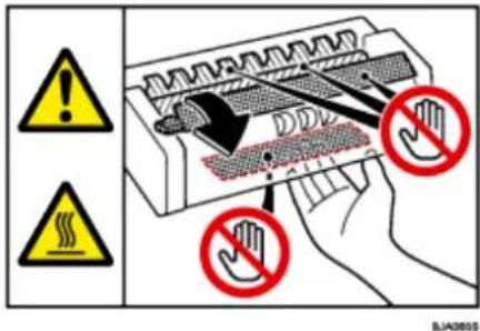 RICOH Aficio MP C5000 - Positionen der Etiketten WARNUNG und VORSICHT für Anwender von Typ 3 und 4 - 6