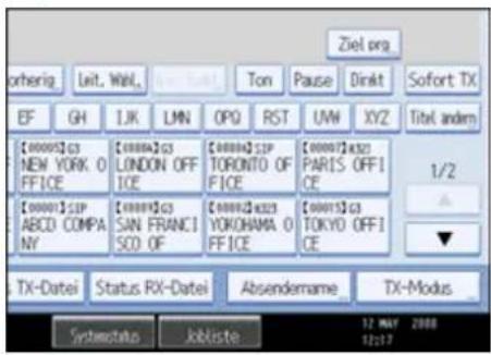 Ziel.org otherig Leit, Wall, Ton Pause Direkt Sofort TX EF GH IJK LMN OPQ RST UW XYZ Titel andem [0000]G3 [000A]G3 [000B]GP [000C]E21 NEW YORK O FICE LONDON OFF ICE TORONTO OF FICE PARIS OFF ICE [0000]SIP [000F]G3 [000H]E21 YOKOHAMA O FICE TOKYO OFF ICE ABCD COMPANY SAN FRANCISCO OF FICE TX-Datei Status RX-Datei Absendename TX-Modus Systematic Jobiste 12 MAY 2008 12:17