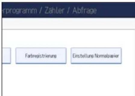 erprogramm / Zähler / Abfrage Farbregistrierung Einstellung Normalpapier