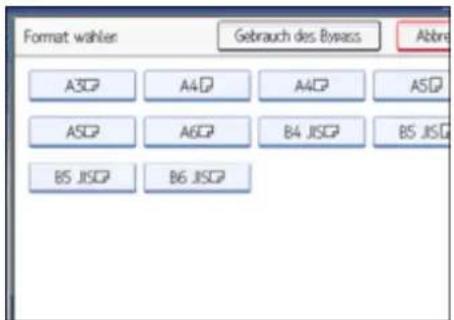 Format wahler Gebrauch des Bypass Abbre A3GP A4GP A4GP ASGP ASGP A6GP B4 JISCGP B5 JISCGP B6 JISCGP