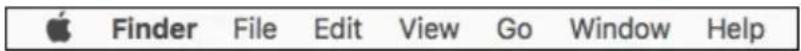 Finder File Edit View Go Window Help