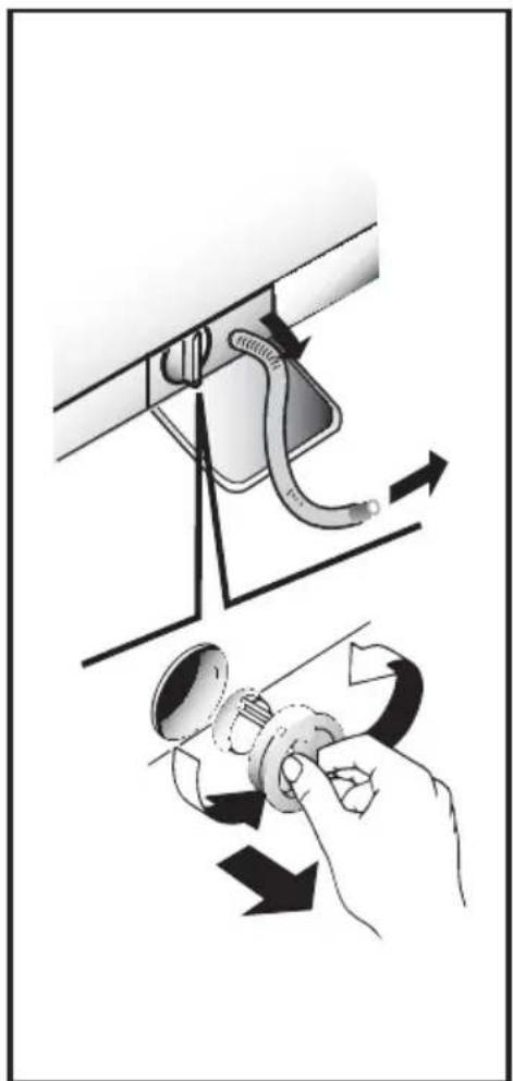 HOOVER DYN 9146P8/1-84 - Reinigung des Flusensiebs (Klammernfalle) - 1