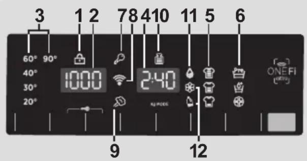 HOOVER DXOASD 49AHB7-84 - Anzeigebereich - 1