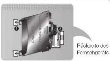 SAMSUNG HG32EB690QB - Befestigen des CI-Kartenadapters - 1