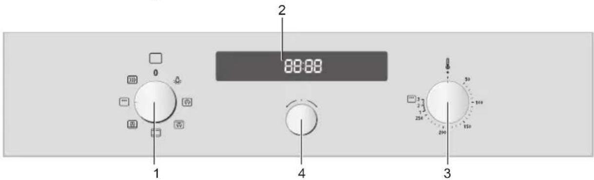 SAMSUNG BF641TST - Steuerelemente des Ofens - 1