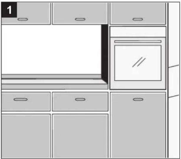 SAMSUNG BF62TCSTD - Einbau in einen Hochschrank - 1