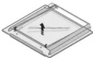 SAMSUNG HS-3000A - AUSBAU DES GLASEINSATZES DER GERÄTETÜR - 3