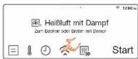 SAMSUNG NV73M9770BS - Dampfstufe (nur bei Betriebsarten mit Dampf) - 1