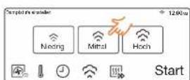 SAMSUNG NV73M9770BS - Dampfstufe (nur bei Betriebsarten mit Dampf) - 2