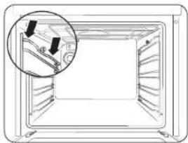 SAMSUNG NV70N3571RS/EG - Befestigen der Seitengitter (je nach Modell) - 1