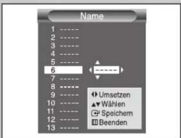 SAMSUNG SP43W6HF - Kanäle benennen - 3