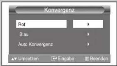 SAMSUNG SP43W6HF - Sie können die Konvergenz auch automatisch auf die Werkseinstellungen setzen. - 2