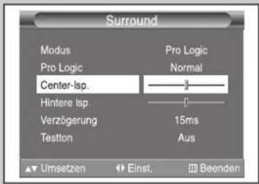 SAMSUNG SP43W6HF - Dolby-Einstellungen anpassen - 2