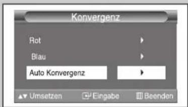SAMSUNG SP43W6HF - Sie können die Konvergenz auch automatisch auf die Werkseinstellungen setzen. - 4