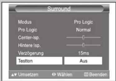 SAMSUNG SP43W6HF - Dolby-Einstellungen anpassen - 5