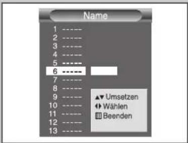 SAMSUNG SP43W6HF - Kanäle benennen - 2