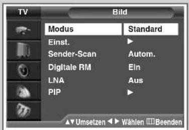 SAMSUNG SP43T7HPK - Bildstandard ändern - 4