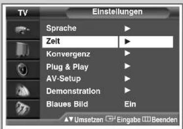 SAMSUNG SP43T7HPK - Aktuelle Uhrzeit einstellen und anzeigen - 1