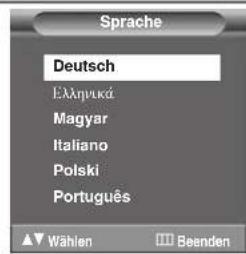 SAMSUNG SP43T7HPK - Menüsprache einstellen - 2