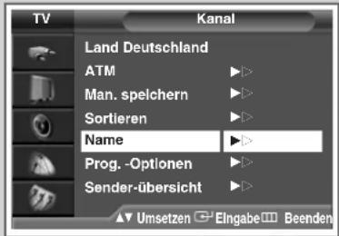SAMSUNG SP43T7HPK - Kanäle benennen - 1