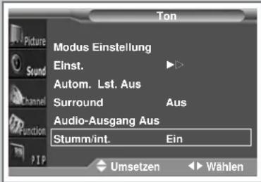 SAMSUNG SP43L2H - Externe Tonwiedergabe einstellen - 2