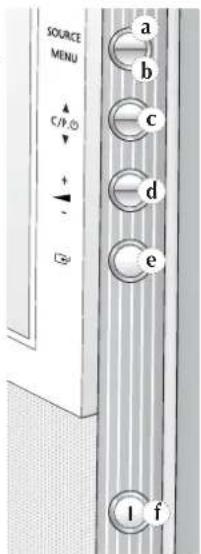 SAMSUNG SP43L2H - Bedienelemente des Fernsehers - 3